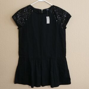 NWT Gap Kids Sequin Cap Sleeve Cotton Dress Size XL (12) Plus